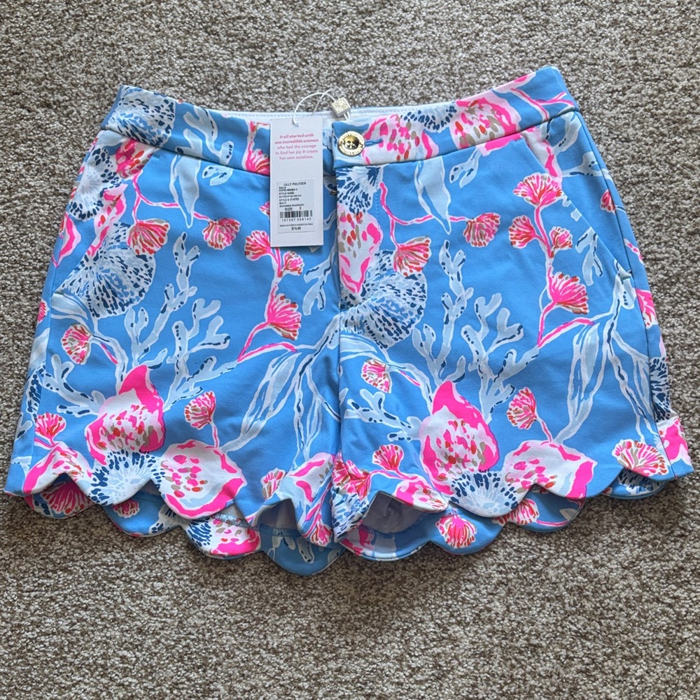 Lilly Pulitzer Vibrant Floral High Waist Shorts